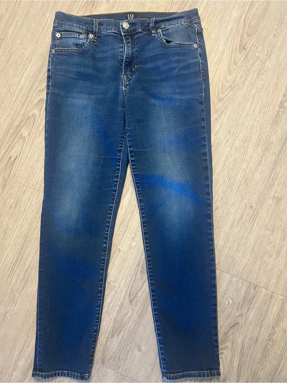 GAP Women's Indigo Straight Leg Jeans - Girlfriend Jean